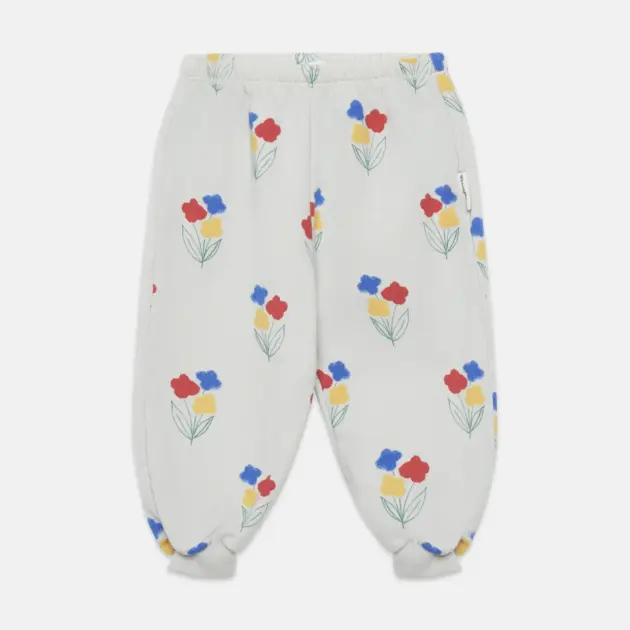 FLOWERS ALL OVER BABY SWEATPANTS