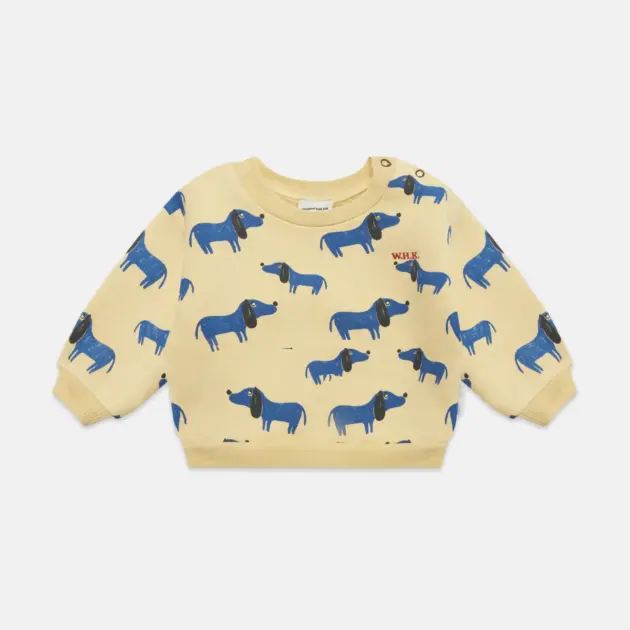 BLUE DOGS ALL OVER SWEATSHIRT