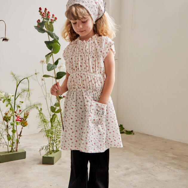 VESTIDO FLORES ROJAS TOM AND BOY