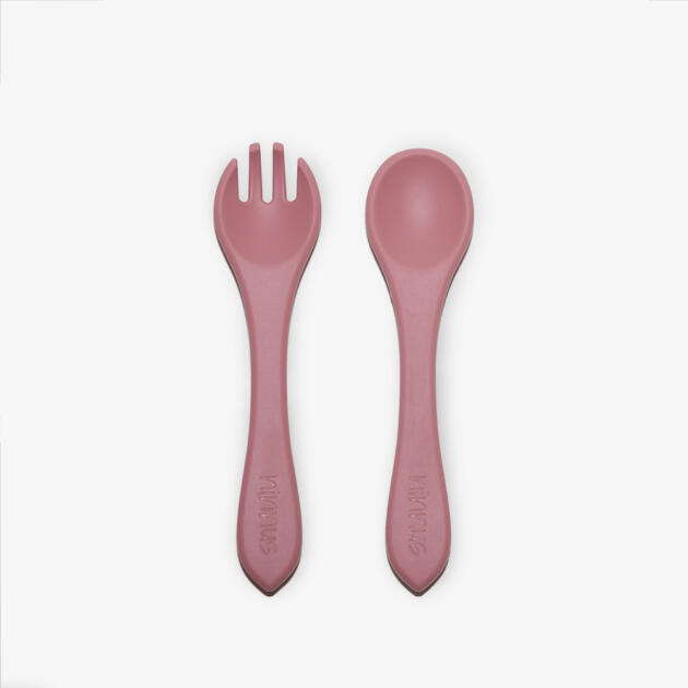 CUBIERTOS SILICONA ROSA