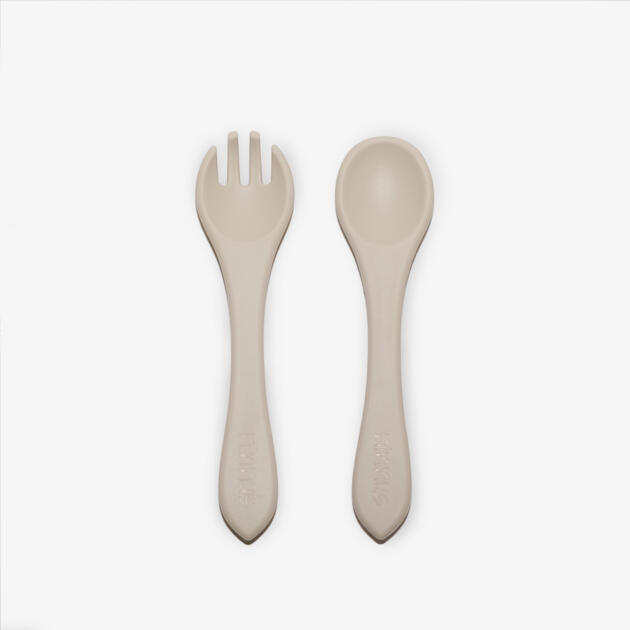 CUBIERTOS SILICONA BEIGE