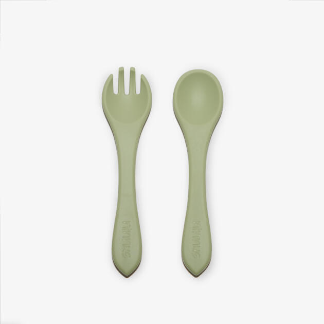 CUBIERTOS SILICONA VERDE