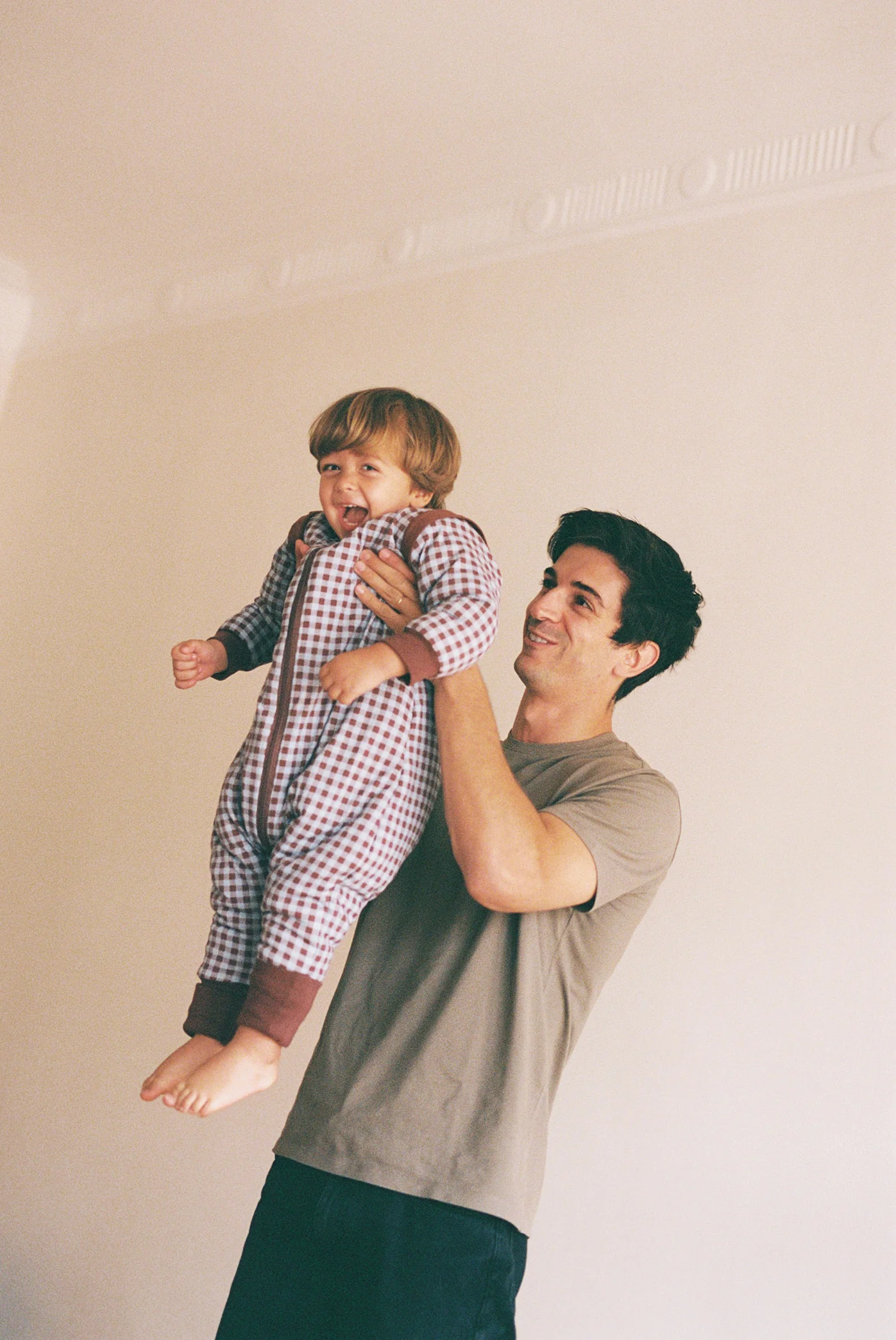 PIJAMA CON MANGAS, TOG 2.5 VICHY BROWN BLUE - Imagen 2