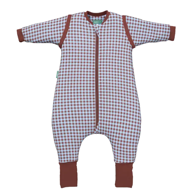 PIJAMA CON MANGAS, TOG 2.5 VICHY BROWN BLUE