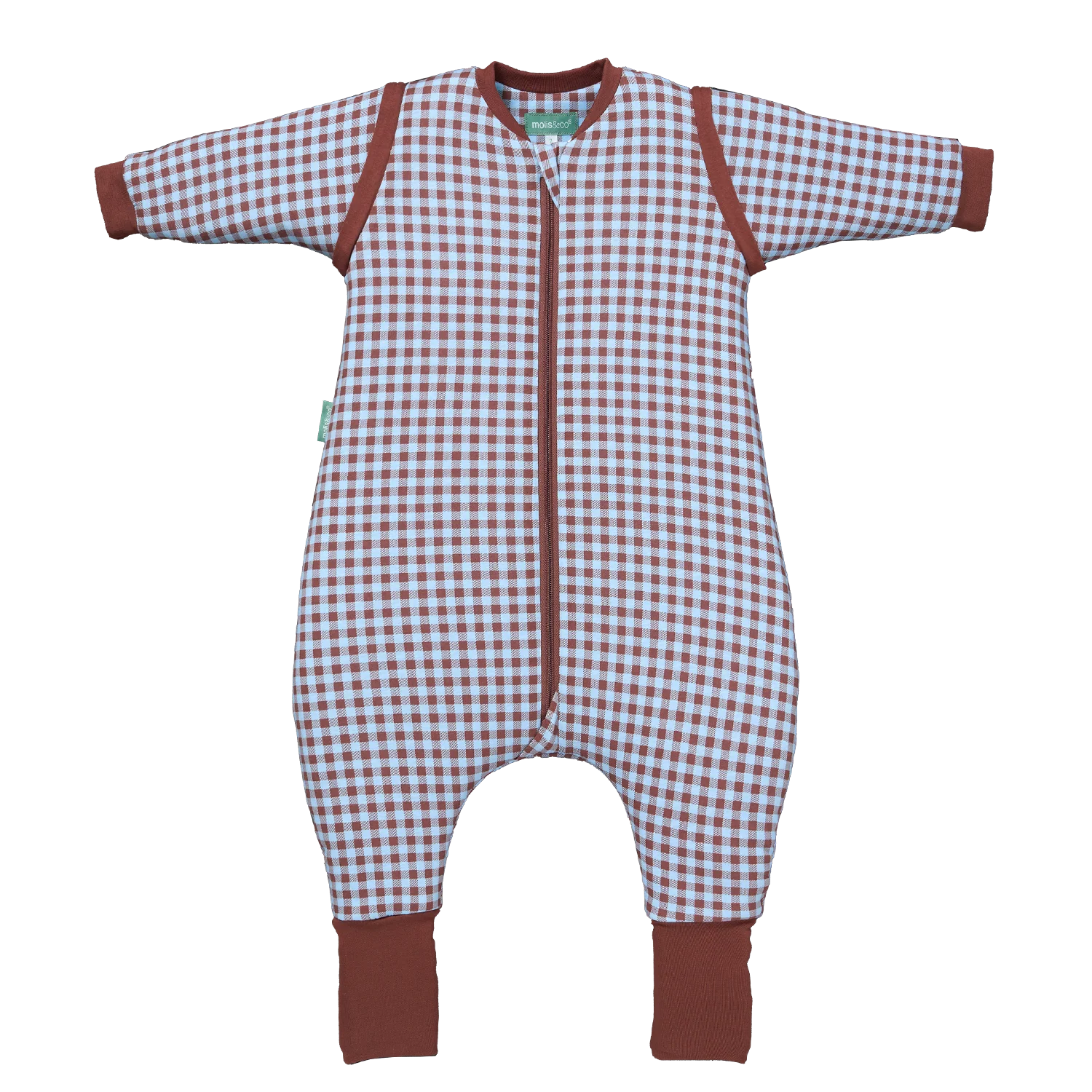 PIJAMA CON MANGAS, TOG 2.5 VICHY BROWN BLUE