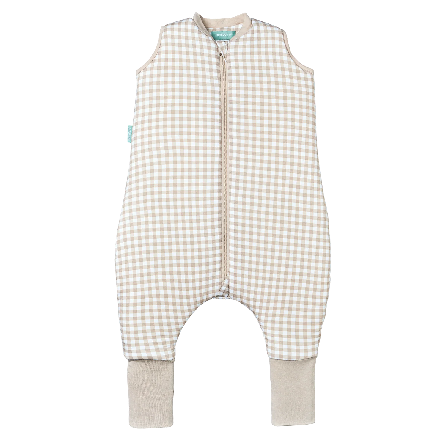 PIJAMA-MANTA VICHY BEIGE 2.5 - Imagen 3