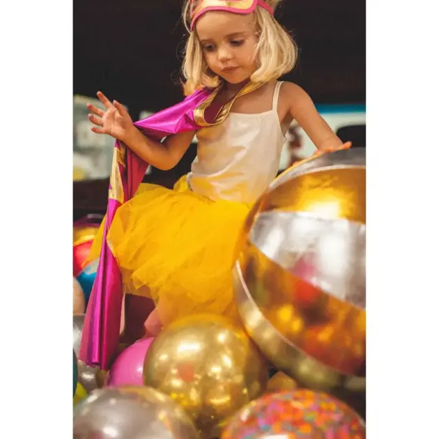 PELOTA TELA CIRCO DORADA