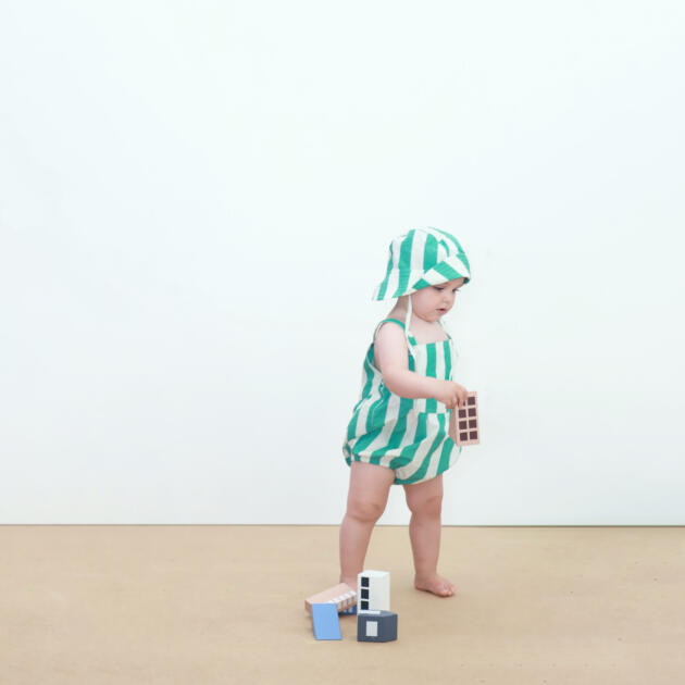 EMERALD STRIPES BABY BODY