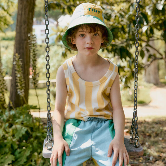 COLOR BLOCK BUCKET HAT SS26