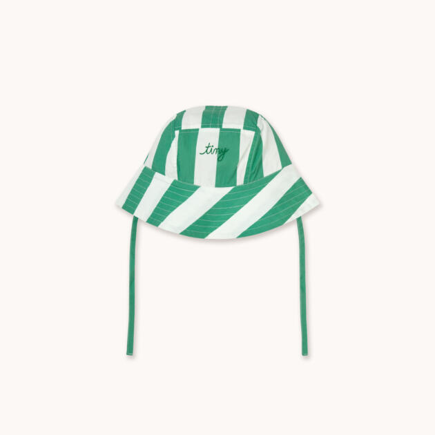 EMERALD STRIPES BUCKET HAT SS26
