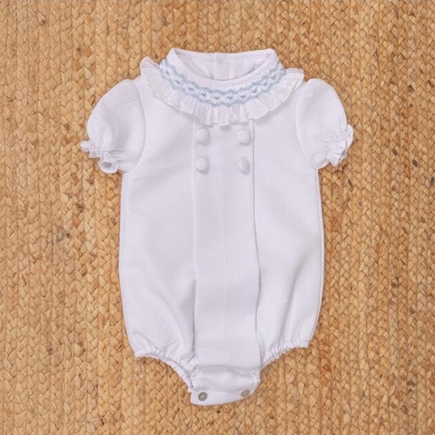 PELELE PIQUE BLANCO BABY JIMENA