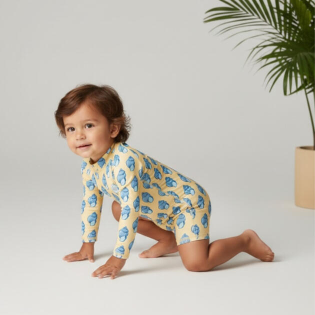 BABY SWIMSUIT LONG SUNNY SHELLS