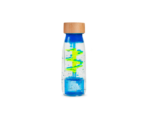 SENSORY BOTTLE SPIRAL BLUE