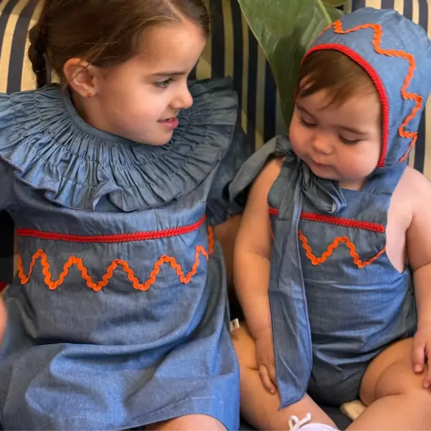 VESTIDO DENIM ZIGZAG