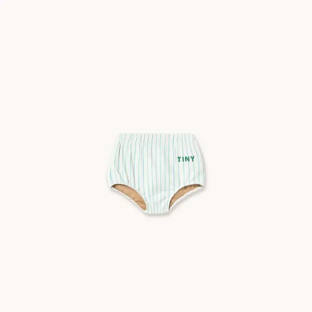 BLOOMER BEBÉ CYAN FINE STRIPES