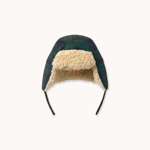 GORRO CHAPKA CUADROS VERDES Y AZULES