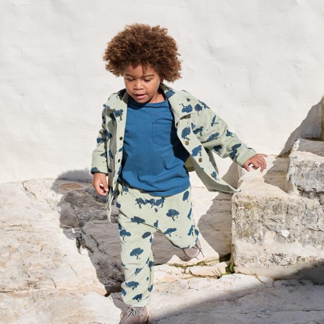 PANTALON DE PANA ESTAMPADO PLAY UP
