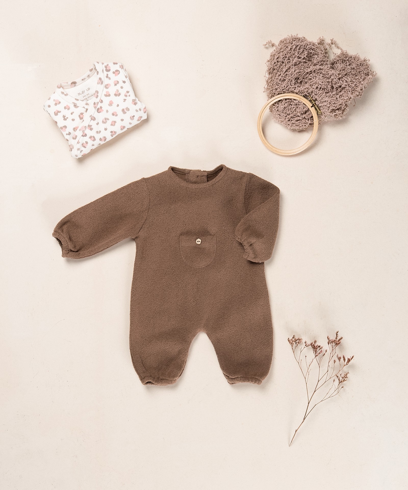 MONO CON BOLSILLO MARRON PLAY UP
