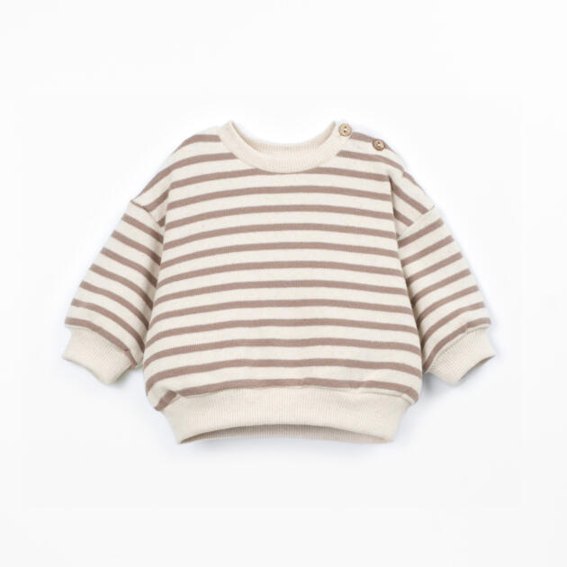 SUDADERAS RAYAS BEIGE ALGODÓN PLAY UP