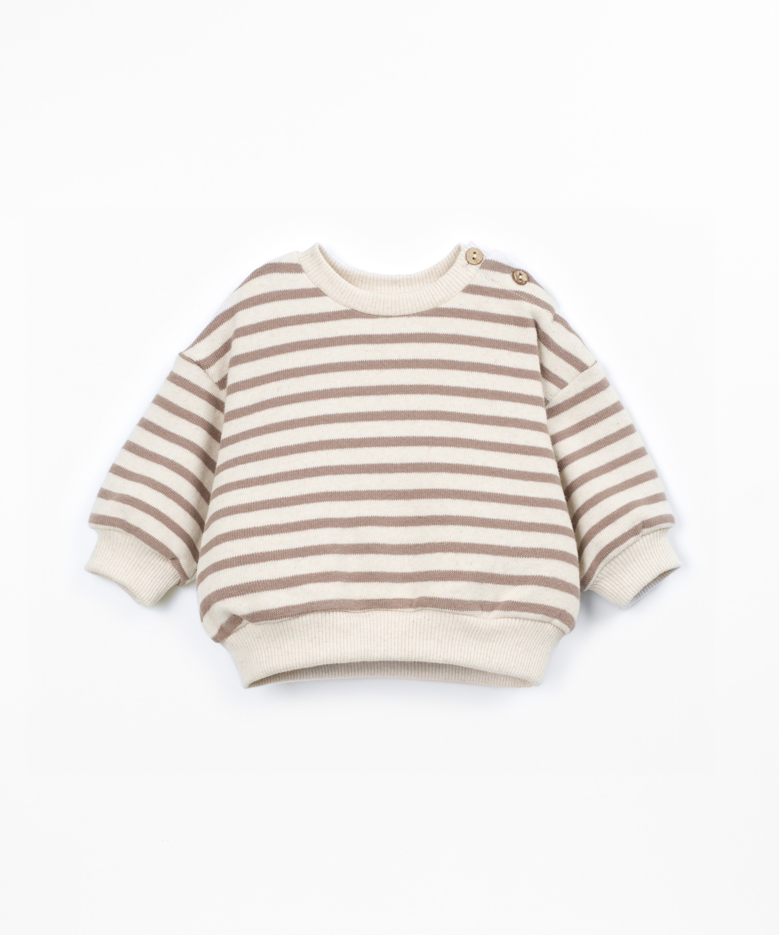 SUDADERAS RAYAS BEIGE ALGODÓN PLAY UP