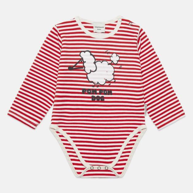 BODY POM POM DOG STRIPES
