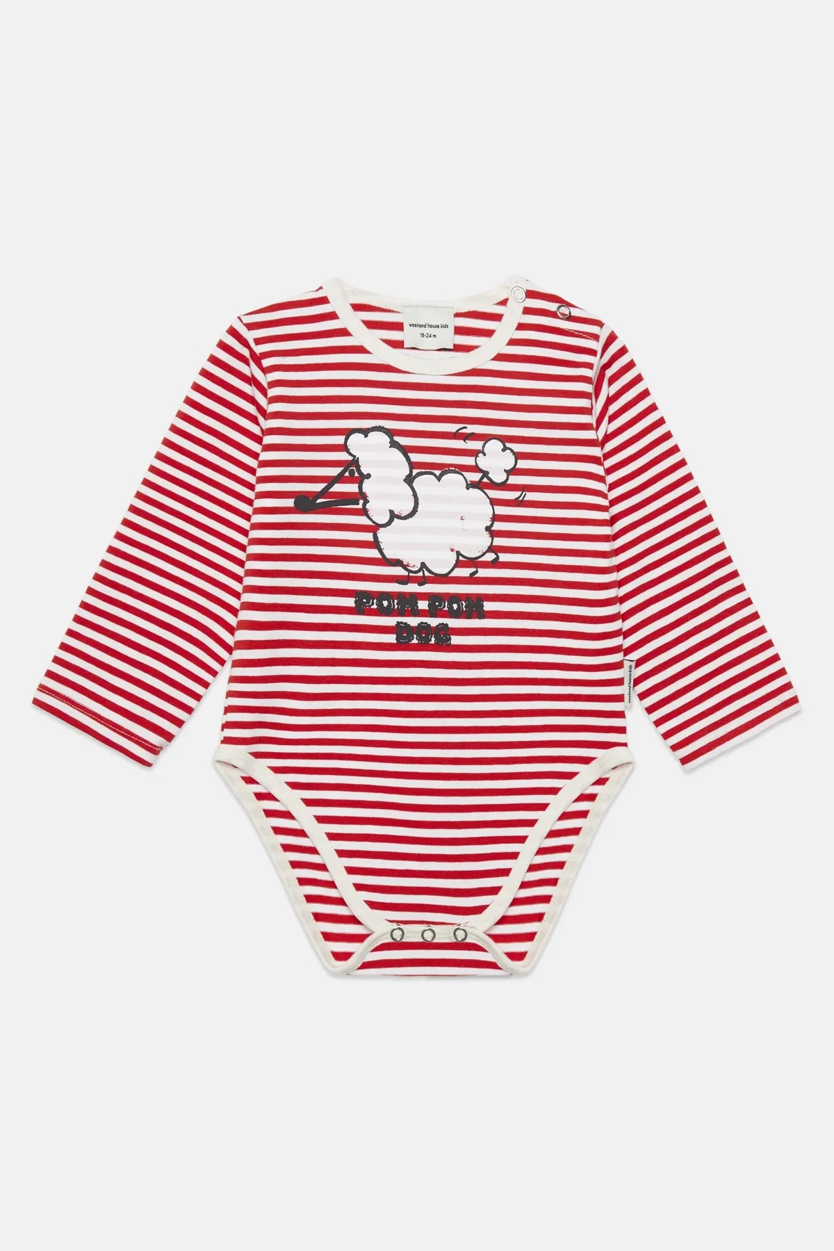 BODY POM POM DOG STRIPES